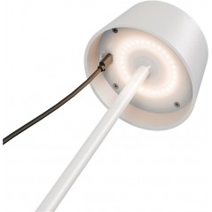 Udendørs belysning - Goobay bærbar solopladet bordlampe til indendørs og udendørs brug, dimmable (sort/hvid/bronze)