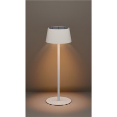 Udendørs belysning - Goobay bærbar solopladet bordlampe til indendørs og udendørs brug, dimmable (sort/hvid/bronze)