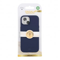 Covers - Onsala MagSeries mobiletui til iPhone 15 i mørkeblå silikone