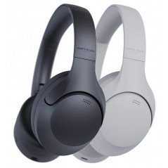 Happy Plugs Play Pro bluetooth-hovedtelefoner med aktiv støjreduktion hvid/sort