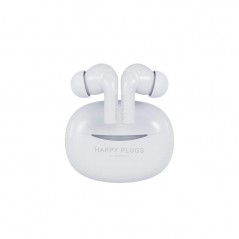 Støjreducerende hovedtelefoner - Happy Plugs Joy Pro in-ear bluetooth-hovedtelefoner/headset med aktiv støjreduktion hvid/sort