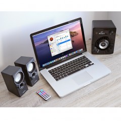Computerhøjttalere - Audiocore AC910 2.1 højttalersystem computerhøjttaler med 3,5 mm og bluetooth