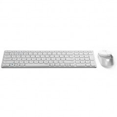 Trådløse tastaturer - Rapoo 9750M trådløst tastatur- og musesæt til pc og Mac (bluetooth + USB)