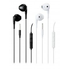Streetz E130 semi-in-ear hovedtelefoner & headset med 3,5 mm jackstik (sort/hvid)