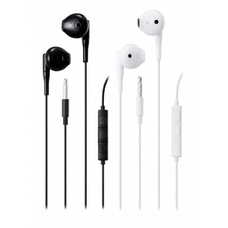 Streetz E130 semi-in-ear hovedtelefoner & headset med 3,5 mm jackst... In-ear - Streetz E130 semi-in-ear hovedtelefoner & headset med 3,5 mm jackstik (sort/hvid)