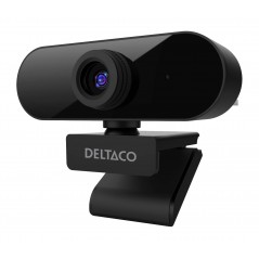 Webkamera til computer - Deltaco webcam med Full HD-opløsning og 360 graders rotation