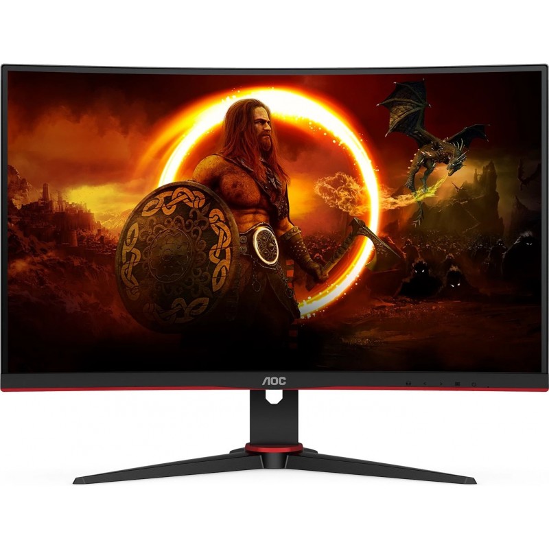 Tilbudshjørnet - AOC C27G2E 27" curved gamingskärm med 165 Hz och VA-Panel (fyndvara)
