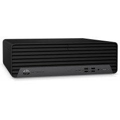 Brugt stationær computer - HP EliteDesk 800 G6 SFF i7 (gen 10) 48GB 512GB SSD + 1TB HDD med WiFi & DVD Win 11 Pro (brugt)