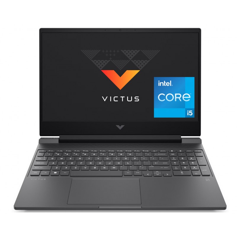 Bærbar computer med skærm på 14 og 15,6 tommer - HP Victus Gaming 15-fa0814no 15.6" 144 Hz Full HD i5 (gen 12) 8GB 512GB SSD RTX 3050 4GB Win 11 demo