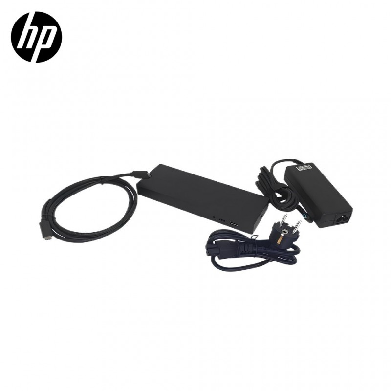USB-C-dockingstation - HP USB-C Dock G4 universal dockingstation inkl. 90W AC og USB-C-Kabel TB4 (2xSkærm) (brugt)