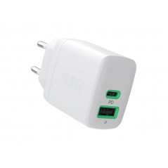 GreenCell hurtigopladende USB-C og USB-A strømadapter 30W