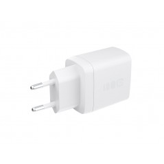 Vægladere til mobiltelefon - GreenCell hurtigopladende USB-C og USB-A strømadapter 30W