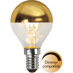Dæmpbar LED-lampe E14 gylden topcoat 3,5W (25W) 2700K