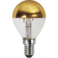 Dæmpbar LED-lampe E14 gylden topcoat 3,5W (25W) 2700K