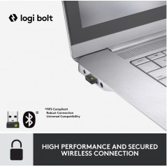 Tastatur & computermus - Logitech MK650 trådløst tastatur og mus med Logi Bolt og Bluetooth PC/MAC sort