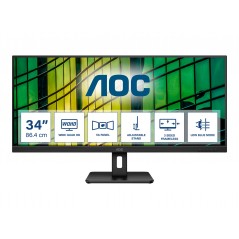 AOC Essential U34E2M 34" (3440 x 1440) 100 Hz ultrabred skærm med VA-panel