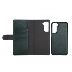 Cases - Aurdel Essentials Green Wallet Case til Samsung Galaxy S21 FE i vegansk læder