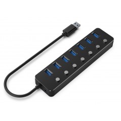 Gembird USB 3.0 USB-hub med 7x USB 3.0