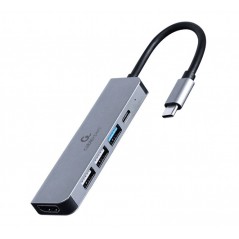 USB-C 5-i-1 Multiport til HDMI & 4xUSB-adapter 87W PD 4K@30Hz 2K@60Hz