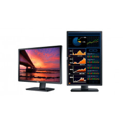 Dell 24" U2412M LED-skærm med ridser på skærmoverfladen (brugt)