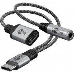 Andet tilbehør - Goobay USB-C til USB-C og 3,5 mm lydadapter