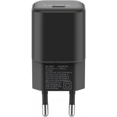 Opladere og kabler - Hurtigopladende kompakt GaN-strømadapter med USB-C PD 45W sort/hvid