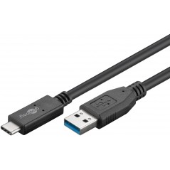 Goobay USB til USB-C-kabel USB 3.2 Gen 2 60 Watt og 10 Gbit/s