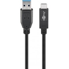 Goobay USB til USB-C-kabel USB 3.2 Gen 2 60 Watt og 10 Gbit/s