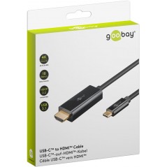 Skærmkabel & skærmadapter - Goobay USB-C til HDMI-kabel 4K 60 Hz (i flere længder)