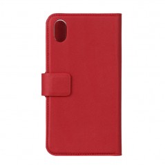 Onsala Saffiano 2-i-1 magnetisk pungetui til iPhone XR (rød)
