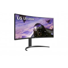Computerskærm 25" eller større - LG 34WR55QK-B 34" ultrabred 3440 x 1440 buet skærm med VA-panel og USB-C PD 65W