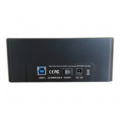Dockingstationer til harddisk - LC-Power USB 3.0-dockingstation til to 2,5"/3,5" SATA-harddiske med understøttelse af kloning