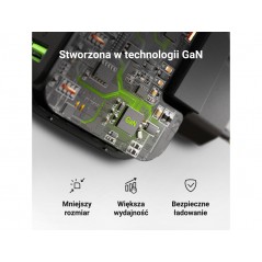 Vægladere til mobiltelefon - GreenCell AC Adapter vægoplader GaN 65W med 2 USB-C og 1 USB