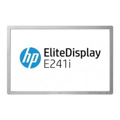 HP EliteDisplay E241i 24-tommer IPS-skærm (brugt uden fod - kan købes separat)