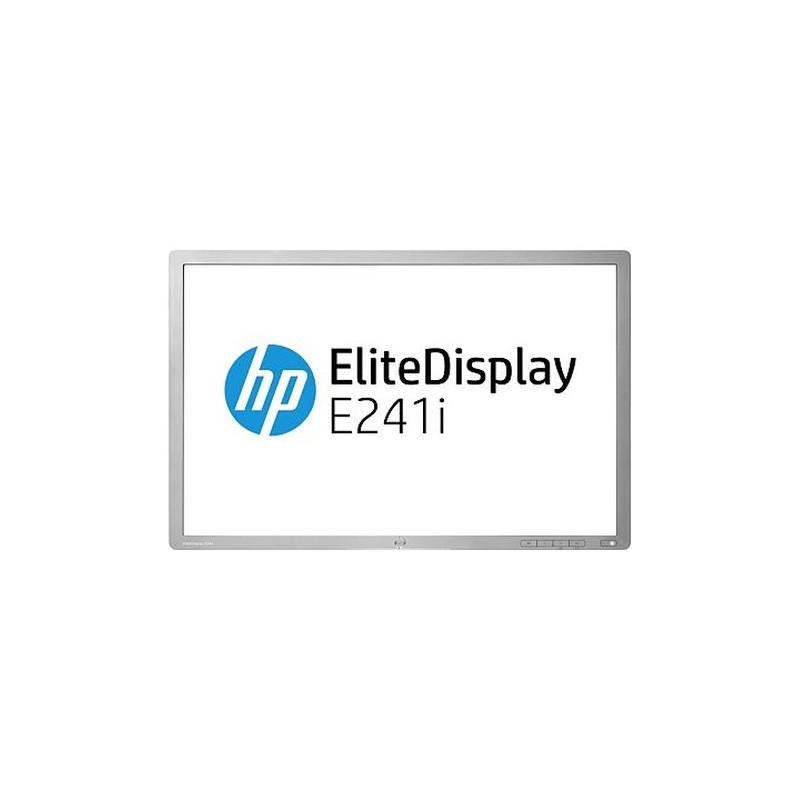 Brugte computerskærme - HP EliteDisplay E241i 24-tommer IPS-skærm (brugt uden fod - kan købes separat)