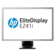 HP EliteDisplay E241i 24-tommer IPS-skærm (brugt med ridser på ramme og fod)