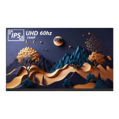 Voxicon D27QO 27-tommer 2560 x 1440 LED-skærm med IPS-panel (brugt uden fod - kan købes separat)