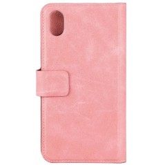 iPhone XR - Onsala Saffiano 2-i-1 magnetisk pungetui til iPhone XR Dusty Pink