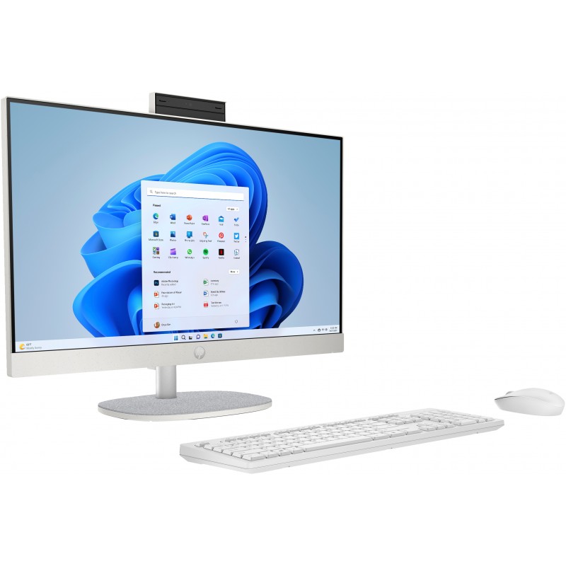 Alt-i-én computer - HP All-in-One 24-cr0800no 24" Full HD Intel 8GB 512GB SSD Win 11 Shell White