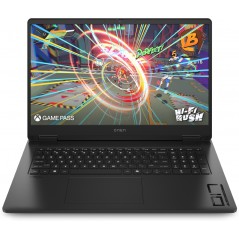 Bærbar computer med skærm på 16-17 tommer - HP Omen 17-db0000no 17.3" QHD Ryzen 7 32GB 1TB SSD RTX 4070 Win 11 Shadow Black