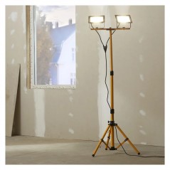Inomhusbelysning - Dobbelt arbejdslampe 2x 4250 lumen med justerbart stativ