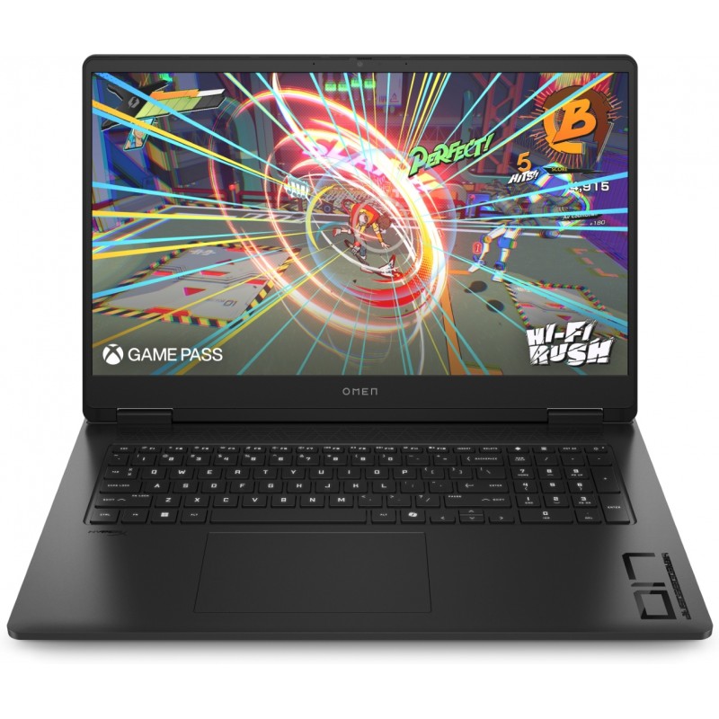 Bærbar computer med skærm på 16-17 tommer - HP Omen 17-db0034no 17.3" 240 Hz QHD Ryzen 7 32GB 1TB SSD RTX 4070 Win 11 demo