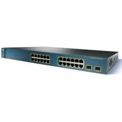 Cisco Catalyst WS-C3560V2-24TS-E 24-port rackmonteret switch (brugt)