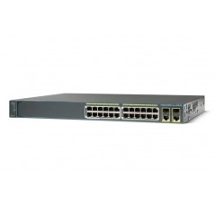 Cisco Catalyst WS-C2960-24PC-L 24-Port rackmonteret switch (brugt)