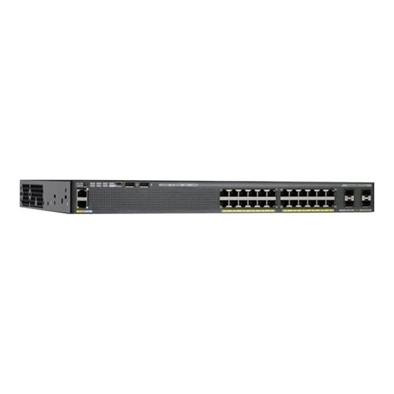 Netværksswitch - Cisco Catalyst 2960X-24PS-L 24-Port Gigabit Switch med PoE-understøttelse (brugt)