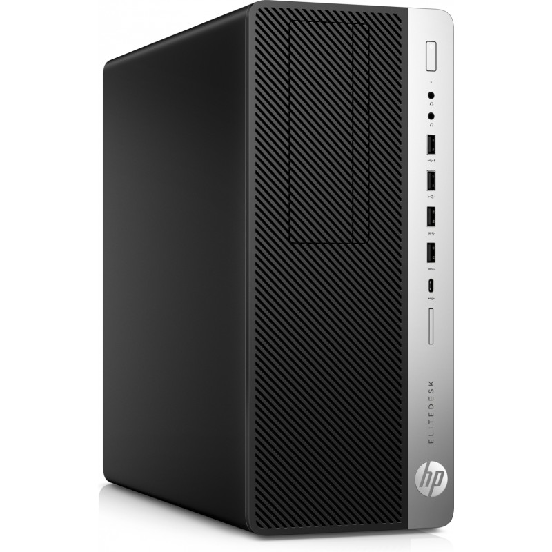 Brugt stationær computer - HP EliteDesk 800 G4 Tower i7 16GB 512GB SSD + 1TB HDD med R7 430 2GB Win 11Pro (brugt)
