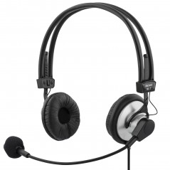 Deltaco HL-7 stereohovedtelefon til pc med 2x 3,5 mm