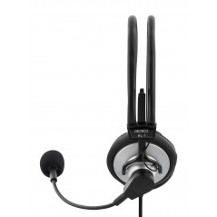 Deltaco HL-7 stereohovedtelefon til pc med 2x 3,5 mm