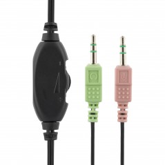 Brugt lyd - Deltaco HL-7 stereohovedtelefon til pc med 2x 3,5 mm