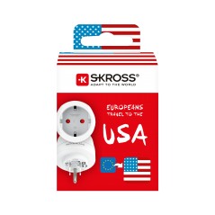 Rejsetilbehør - Skross rejseadapter til amerikanske stikkontakter